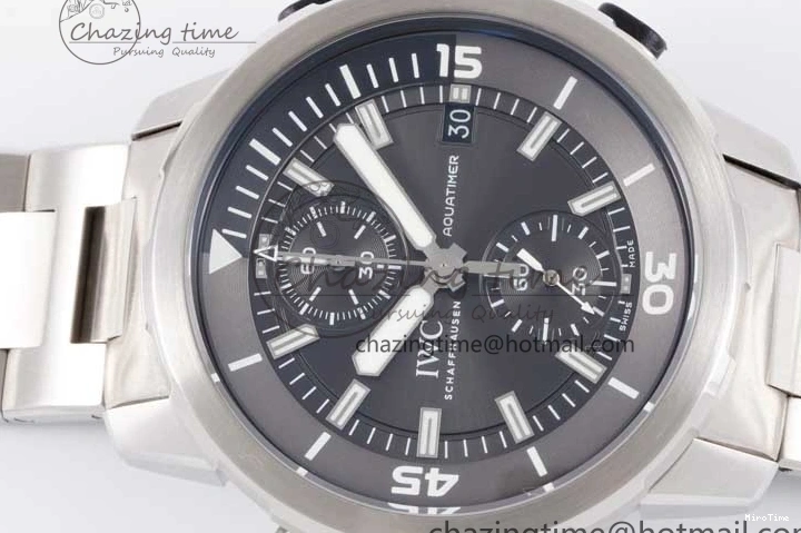 MIROTIME 0509 EasyCare Aquatimer Chrono SS V6SF 1:1 Best Edition Gray Dial on SS Bracelet A 7035